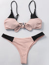 Light Pink Reverse to Black Bikinis Swimwear