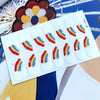 Point strawberry rainbow PRESS ON NAILS