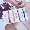 Point strawberry rainbow PRESS ON NAILS