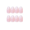Pink flame short ballet PRESS ON NAILS