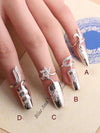 Lucky Flower Of Finger-Nails Sterling Sliver Accessories