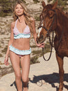 Ruffled Printed Bikinis Swimwear