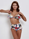 Falbala Bandage Bikinis Swimwear