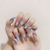 Ice through spice blue flame PRESS ON NAILS